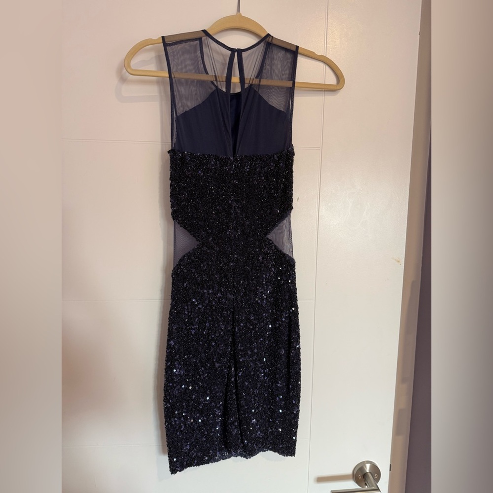 Parker Midnight Sequin Backless Dress